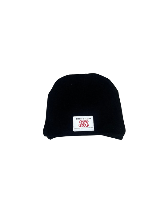 Satin lined black beanie