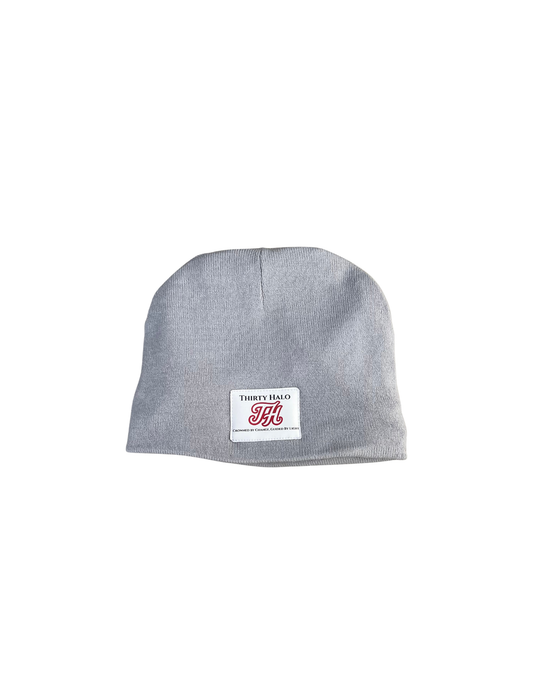 Satin Lined Gray Beanie